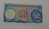Szkocja - banknot - 5 Funtów - 1974 rok