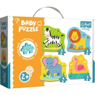 Puzzle Baby Classic 4w1: Zwierzątka na safari