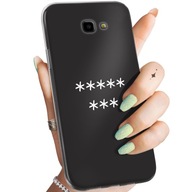 Zadný Kryt Hello Case pre Samsung Galaxy J4 Plus 2018 PUZDRO S POTLAČOU antracitové písmená a číslice písmená