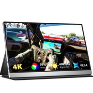 Przenośny monitor gamingowy 4K Idealny 60HZ 15,6" IPS 100%AdobeRGB VESA