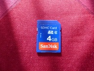 Karta pamięci SDHC SanDisk 4 GB klasa 2