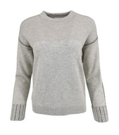 ESCADA SPORT sweter szary wełna z kaszmirem L 40 %