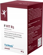 ForMeds F-VIT B3 60 porcie VITAMIN B3 NIACIN Kyselina nikotínová Metabolizmus