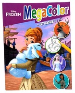 KOLOROWANKA DISNEY FROZEN MEGA COLOR Z NAKLEJKAMI ANNA ELZA OLAF KRISTOFF