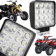 LAMPA DO QUADA ATV TRAKTOR KOMBAJN OFF ROAD HALOGEN 16 LED 48W 12V 24V 90