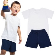 Oblečenie na WF komplet tričko šortky škola r 146