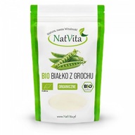 Białko 80% z Grochu BIO Ekologiczne Białko Roślinne W Proszku 500g NatVita