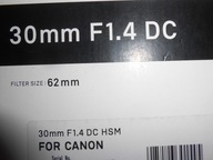 Obiektyw SIGMA Art 30mm F1.4 DC HSM CANON