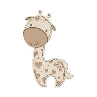 Zsiráf gyerek dekoráció Decoupage dekoráció