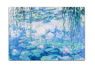 Drevené puzzle A3 Claude Monet Vodné ľalie.