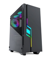 Obudowa komputerowa PC Midi Tower Fornax 2000 RGB LED OKNO PIWNICA GAMING