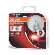 Žiarovky H1 Osram Night Breaker Silver + 100% duo