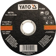 YATO YT-5920 Tarcza do cięcia metalu 115x1,2x22 mm
