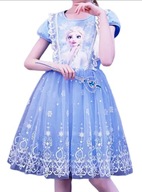 ELSA Frozen Kraina lodu Śliczna sukienka 134