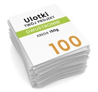 Ulotki dwustronne A5 100 szt TWÓJ PROJEKT