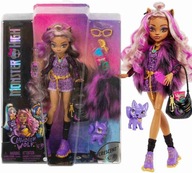 Monster High Clawdeen Wolf Mattel lalka + zwierzątko + akcesoria zestaw