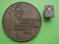 Medal pamiątkowy 25-lecie Koła nr 1 w Bydgoszczy 1953-1978 + wpinka PZF