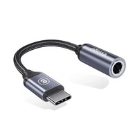 Adapter USB-C i Gniazdo Mini Jack 3.5mm Przejściówka Przewód Kabel Smartfon