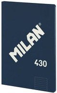 Lepený zošit A4/48K linka 1918 modrá MILAN