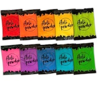 Holi Powder kolorowe proszki HOLI MIX pięknych kolorów 10 sztuk na festiwal
