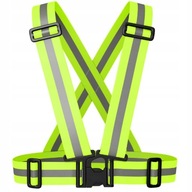 SZELKI ODBLASKOWE YELLOW BHP KAMIZELKA NA MOTOR ROWER DO BIEGANIA SAMOCHODU