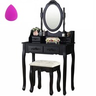 Toaletka kosmetyczna z lustrem TL01 taboret kolory + GRATIS