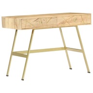 Písací stôl so zásuvkami 100x55x75 cm masívne mangovníkové drevo