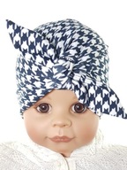 CZAPKA TURBAN CZAPECZKA PIN UP DZIEWCZYNKA 3-12 M-C 9 KOLORÓW WIOSNA JESIEŃ