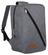 Plecak - bagaż do samolotu PETERSON BPP-08-0957 GRAY-BLACK 40x20x25cm