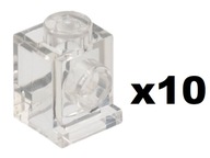 Lego 4070 Klocek Z Wypustką 1X1 Clear 10 Szt