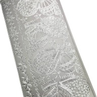 Stickers Dekorációs matricák Bombák nagy EZÜST