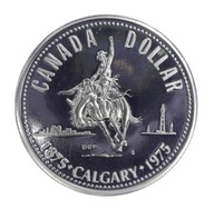 1 dolar - 100. rocznica Calgary - Kanada - 1975