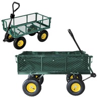 Záhradný vozík dvojfunkčný odolný do 450kg prepravný príves