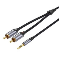 Kábel VENTION BCNBK minijack (3,5 mm) - 2x RCA (cinch) 8 m