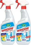 Płyn do mycia szyb Window Plus Gold Drop 750ml x2