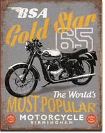 Kovový plagát plechový štítok BSA Gold Star '65