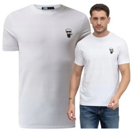 biele tričko pánske karl lagerfeld tshirt pánske biele bavlnené r.L