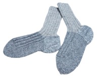 Dlhé teplé vlnené ponožky 100% VLNA WOOL hrubé HANDMADE NOVINKA 42-45