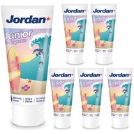 Zubná pasta pre deti Jordan Junior Ovocná chuť 6-12 rokov 6 Ks