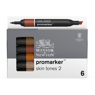 Zestaw Promarker - W&N - Skin Tones 2, 6 szt.