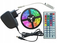 ZESTAW Taśma LED RGB PREMIUM 2,5m 75D 5050 BIAŁY