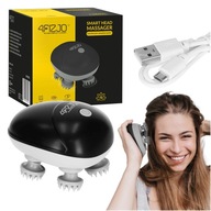 ELEKTRYCZNY MASAŻER GŁOWY I CIAŁA WODOODPORNY CZARNY (SMART HEAD MASSAGER)