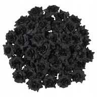 Čierne ruže umelé kvety hodvábne svadobné