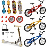 18x Fingerbike Mini Rowerek Hulajnoga Fingerboard z Akcesoriami