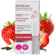 Semilac Oliwka do skórek i paznokci truskawka Nail oil Strawberry Vanilla 7