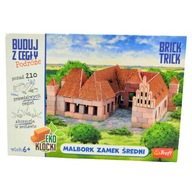 BRICK TRICK Buduj z cegły podróże Malbork Średni Zamek 210szt Cegiełki