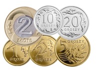 2006 rocznik komplet 1 2 5 10 20 gr grosz grosze 2 zł złote menniczy UNC