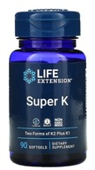 Life Extension Super K | K1 + K2 MK 7 / 4 | 90 kap