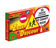 ALEXANDER ZNAKI DROGOWE 50 ZNAKÓW Z PODSTAWKĄ DO NAUKI I ZABAWY