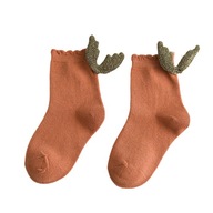 Ponožky pre dievčatá s krídlami hrdzavý bronz, S ( 1-3 rokov)